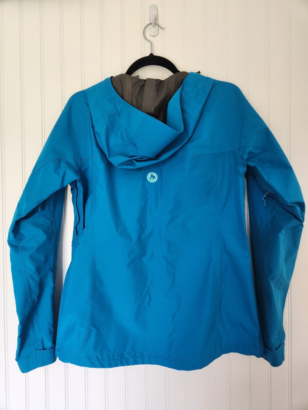 MARMOT Teal Minimalist Waterproof Breathable Outdoor Gorpvore Jacket Hood Small - Picture 7 of 9